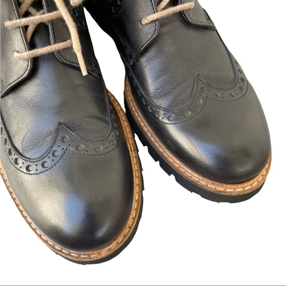 Heritage Black Leather Boots Mens Size 9 /EU 40 by Ortiz & Reed Lace Up - Picture 7 of 12